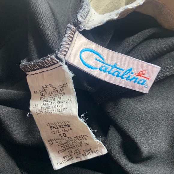 Catalina Black Sparkly One Piece Bathing Suit - Picture 9 of 9